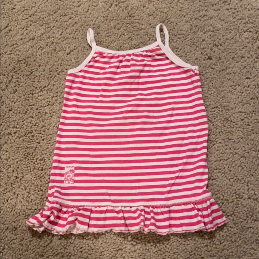 Adorable pink and white dress